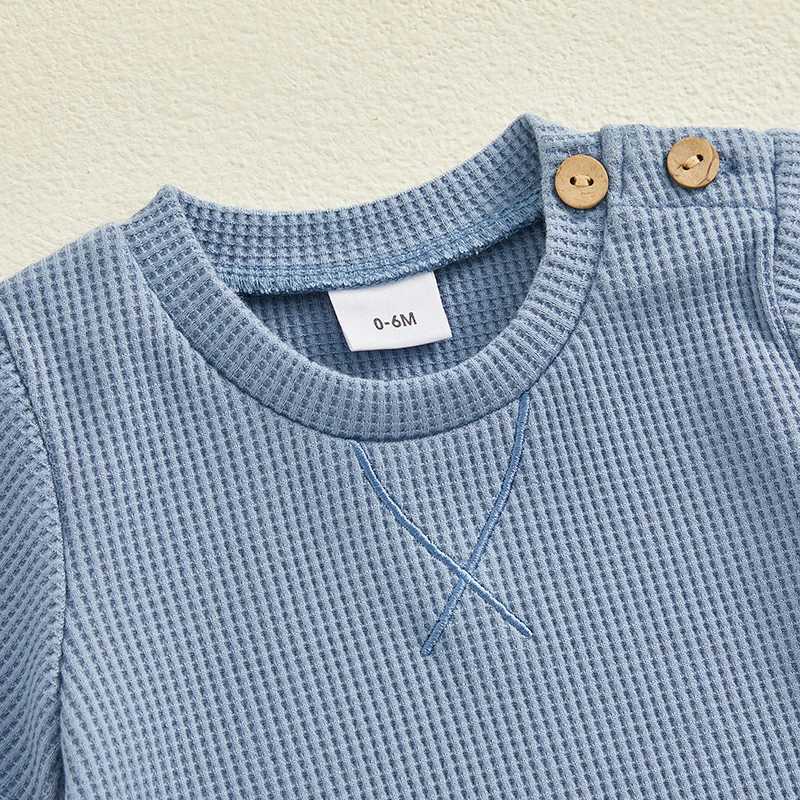 Clothing Sets Toddler Boys Summer Shorts Sets Children Clothing Baby Short Sleeve Crewneck Tops and Solid Color Drstring Shorts Sets