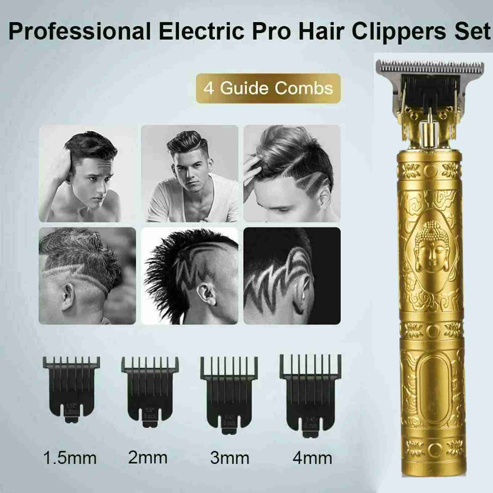Electric Hair Cutting Tool Complete Haircutting Kit for Men USB Rechargeable Hair Trimmer Beard Shaver MachineM240715
