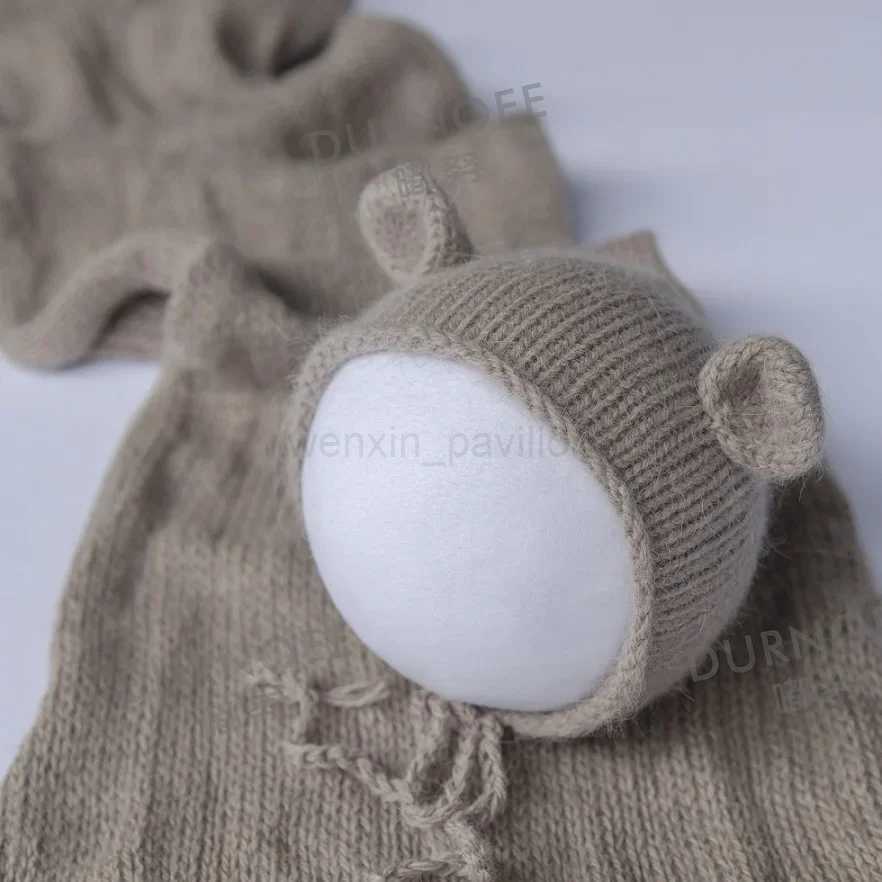 Newborn Wool Hat Newborn Photography Props Knit Baby Girl Boy Hat Baby Photography Props AceessriesXJ240715