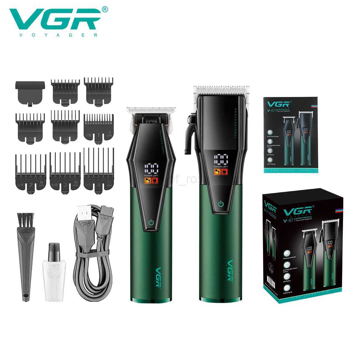 VGR Hair Trimmer Cordless Haircut Machine Professional Hair Clipper Electric Hair Cutting Machine Barber Trimmer for Men V-677M240715