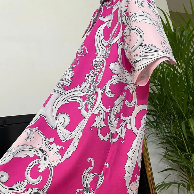 Hawaiian Style Shirt Suit Mens Summer Vacation Casual ShortSleeved Shorts Seaside Beach Flower 3D Print Sportswear 240708