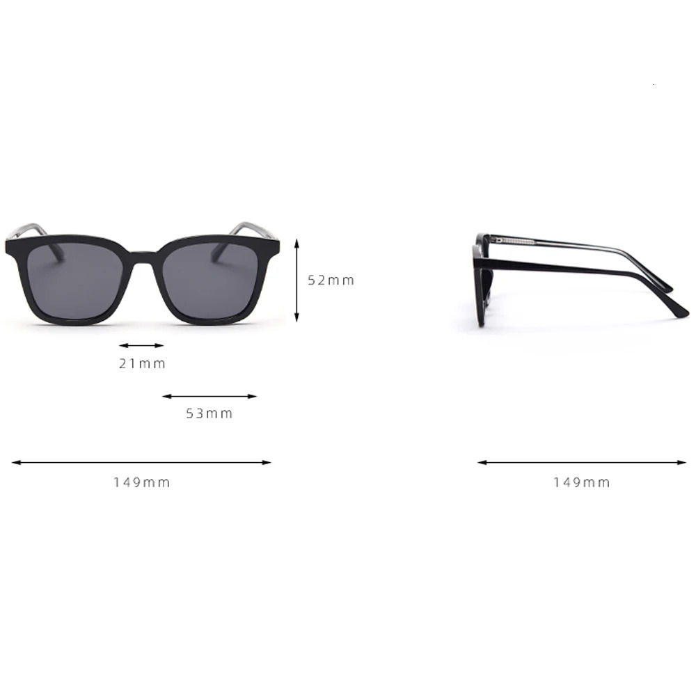 Kachawoo male square polarized sunglasses fashion blue yellow big frame sun glasses female birthday gifts high quality Summer 240712