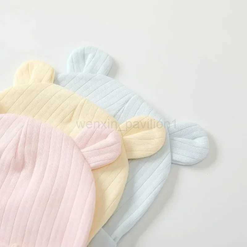 Cute Infant Beanies Newborn Baby Hat Spring and Autumn Models 0-3 Months Boy Girls 100% Cotton Fetal Hat Infant AccessoriesXJ240715