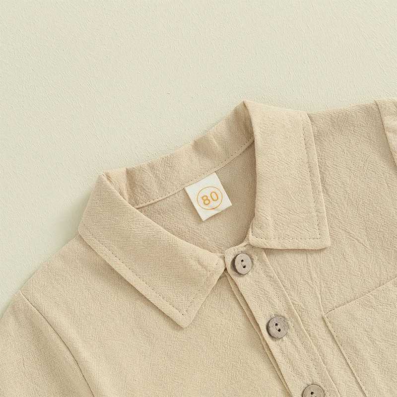 Clothing Sets 0-4Y Boys Clothing Sets Summer Solid Cotton Linen T-shirts+Elasctic Shorts Kids Clothes Casual Clothing Sets for Children