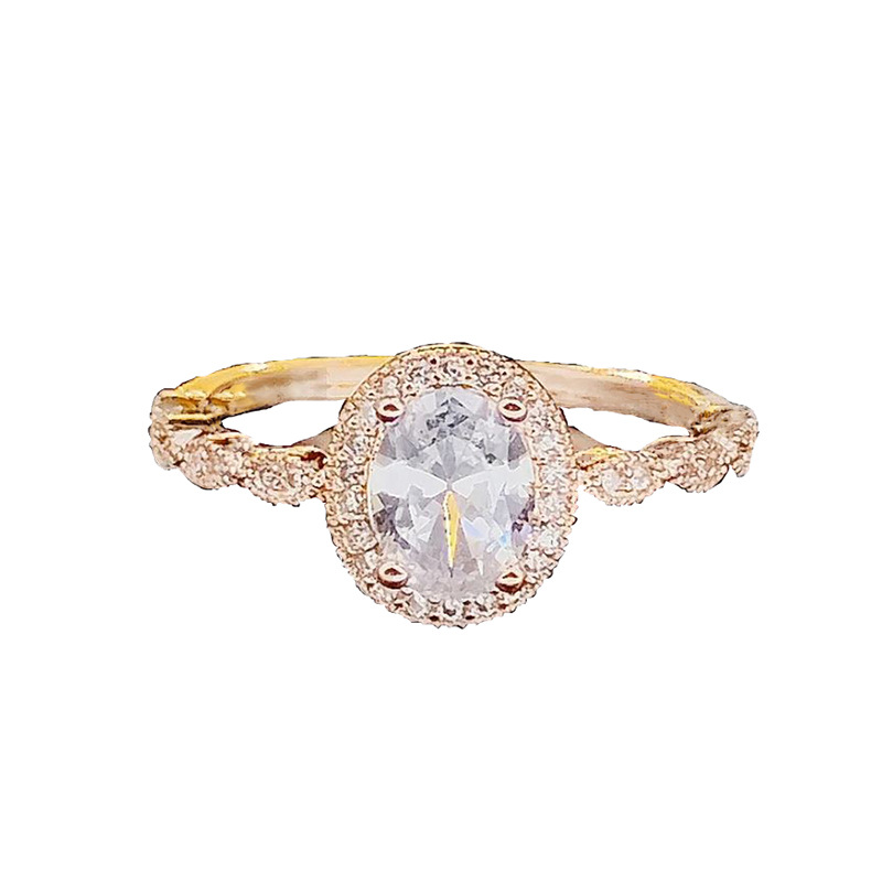 Jewellery Ring Designer Silver Plated Crystal Retro Pattern with Inlaid Zircon for Wedding Engagement Special Occasion Gift High Quality