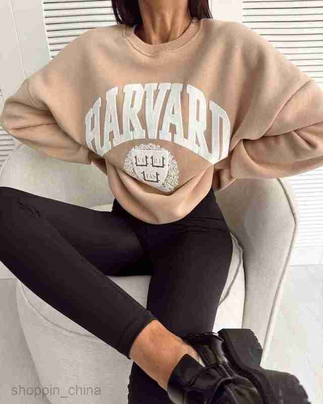 Women Hoodies Sweatshirts New Women's Casual Fashion Print Thickened Versatile Top Long sleeved Sweater Woman jogging suit