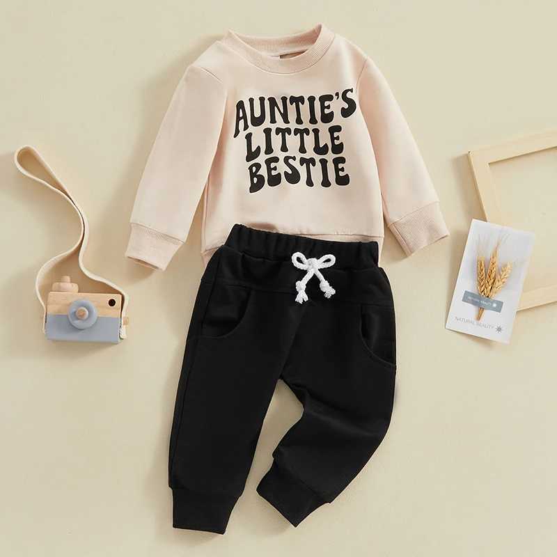 Clothing Sets 2023-12-05 Lioraitiin Toddler Baby Boy Clothes Set Letter Print Long Sleeve Pullover Tops Sweatshirt Pants Fall Winter Outfits