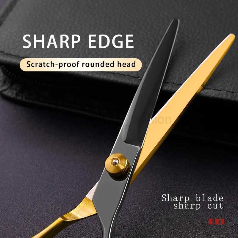 Hair Scissors Set Professional Barber Scissors Stainless Steel Scissors Hair Tools Hairdressing Hair Cutting Thinning ShearsCL240715