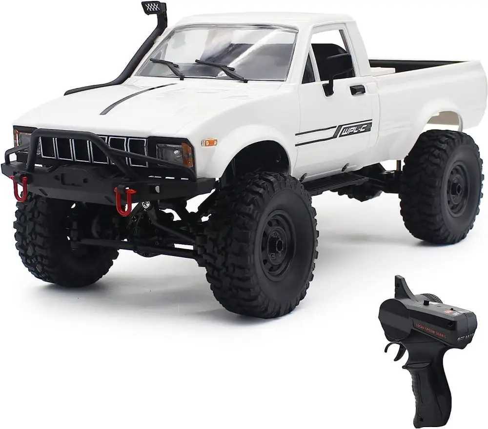 C24-1 2.4Ghz RC Car Crawler 1/16 Scale 4WD Off-road Vehicle Rechargeable Remote Control Climbing Car Model Toys For Kids GiftsM0715