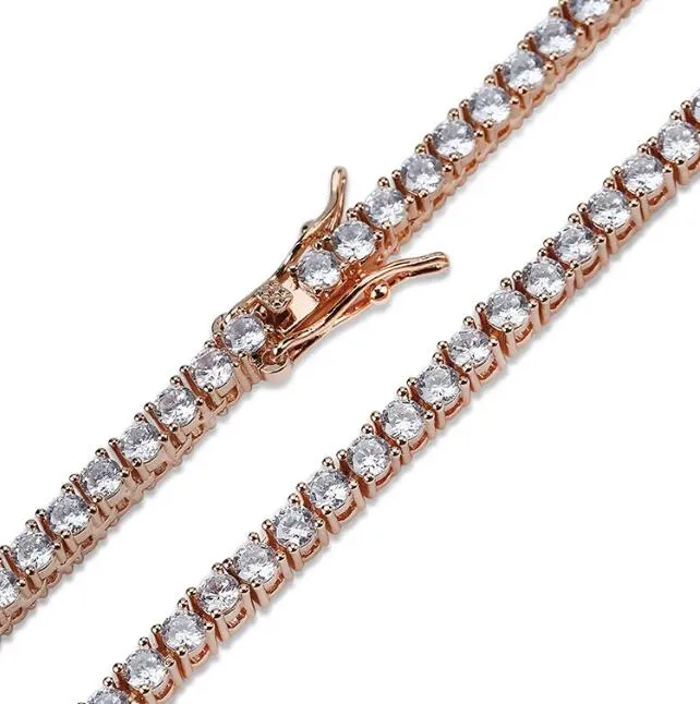 designer moissanite bracelets dia women rise gold sier tenis bracelet iced out jewelry for men party christmas love gift 3mm 4mm 5mm