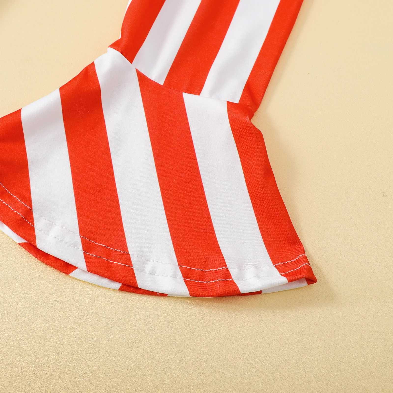 Clothing Sets 2022-03-29 Lioraitiin 0-4Years Toddler Girls 3Pcs Clothes Letter Printed Ribbed Tops Stripe Stars Printed Flare Pants Headband