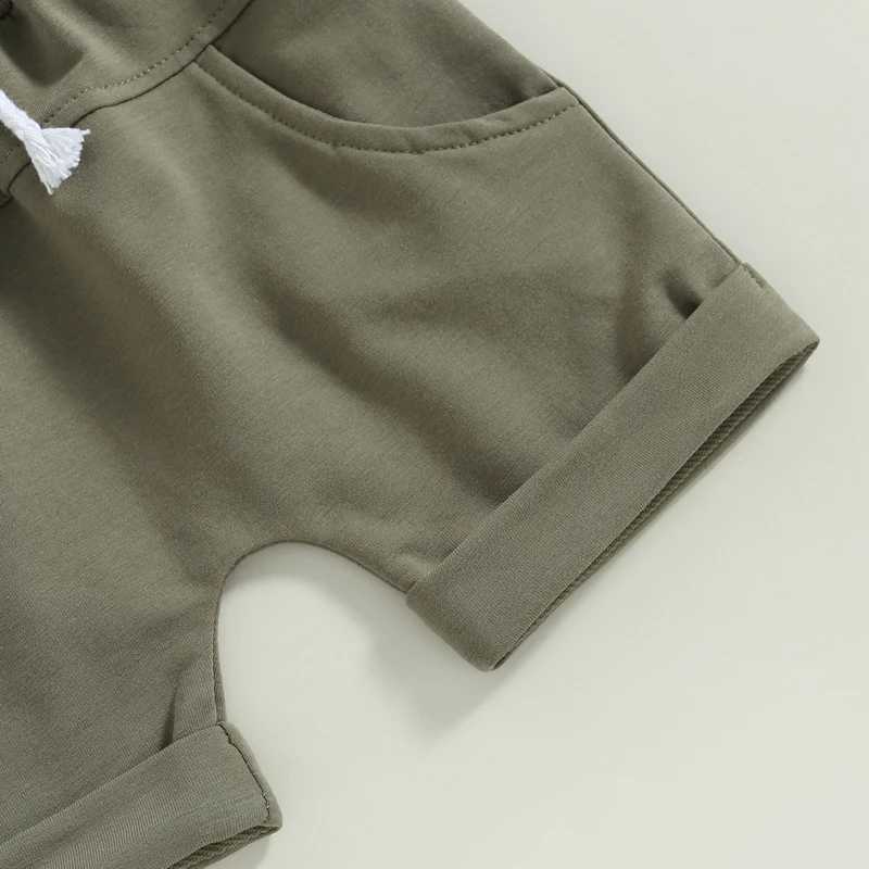 Clothing Sets 0-3Y Toddler Infant Baby Boy Clothes Sets Fashion Short Sleeves Hooded T-shirt Top + Short Pants Summer Newborn Outfits