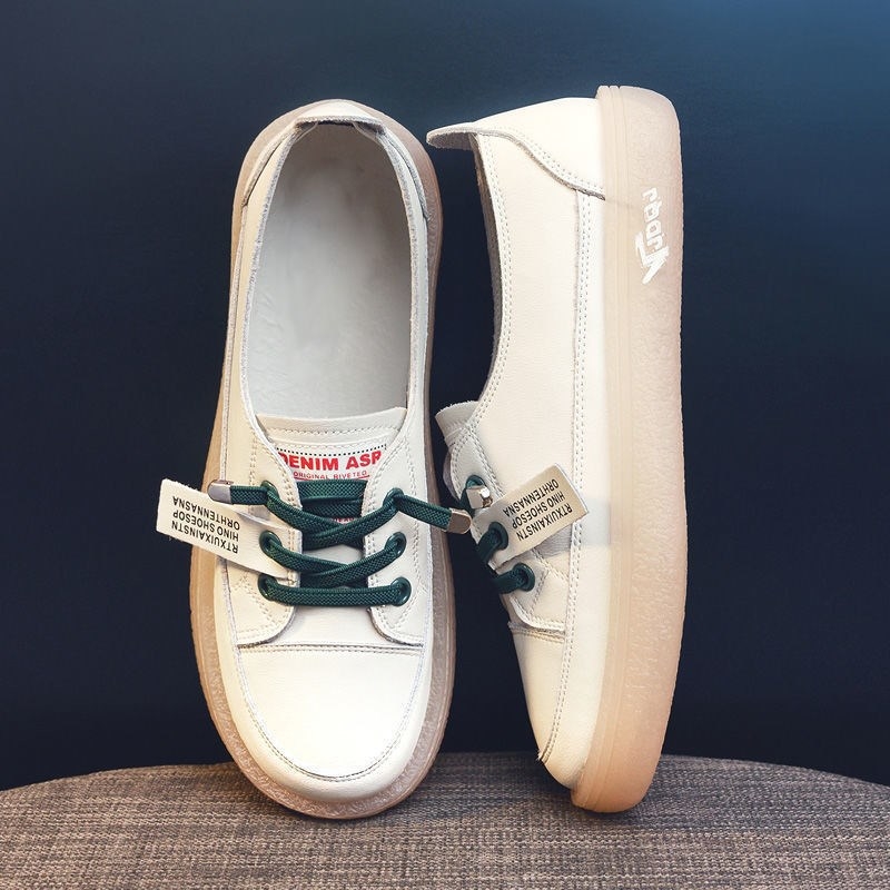 Designer In Black Soft Soled Casual White Shoes Spring Summer 2024, Slip Resistant Single Shoe For Women, Comfortable And Versatile