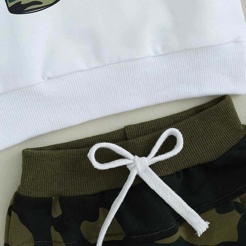 Clothing Sets Baby Boy Fall Tracksuit Outfits Long Sleeve Camouflage Letter Print Sweatshirt + Pants Set Toddler Boys Clothes Sets