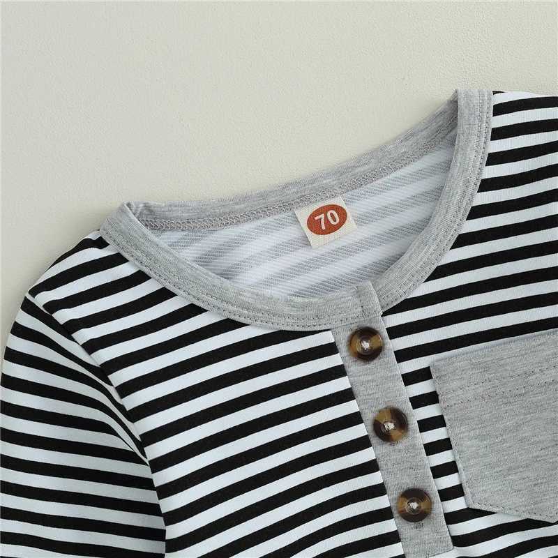 Clothing Sets Autumn Clothes Set Striped Long Sleeve Sweatshirt Casual Sports 2PCS Toddler Boys Clothing Suits Cotton Tops+Sweatpants