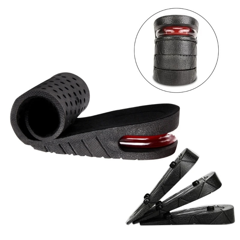Height Increase Shoe Insoeles MultiLayer Invisible Boosting Lifts Soles Shock Absorption Cushion Pads for Men Women 240711