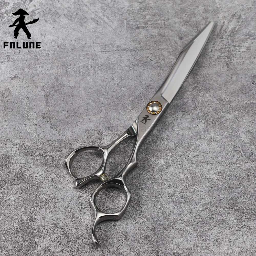 FnLune 6.5 Inch VG-10 Strange Blade Professional Hair Salon Scissors Cut Barber Tools Haircut Shear Hairdressing ScissorsCL240715