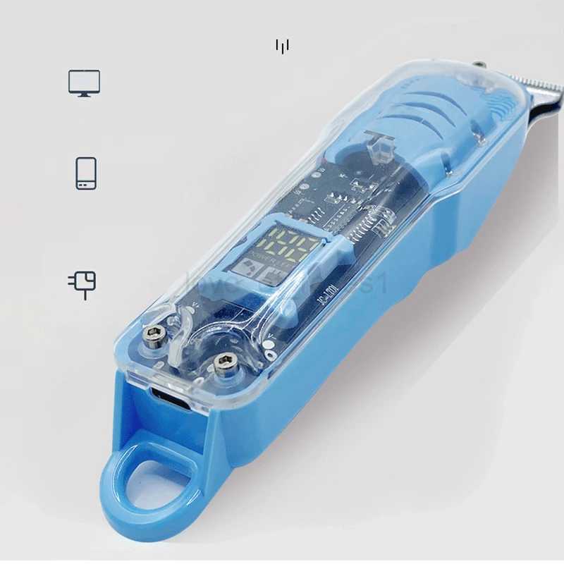 Transparent Hair Clipper Original Set Hair Clipper for Shaving for Boyfriend Barberia Atomizer Mens Electric Shaver ClippersM240715