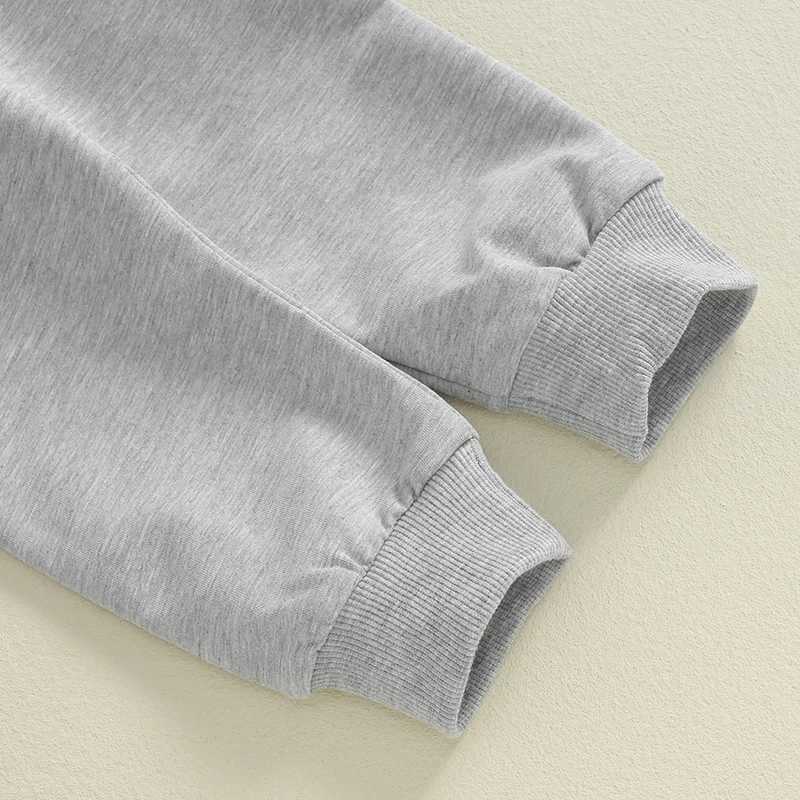 Clothing Sets Baby Boy Fall Clothes Toddler Tracksuit Outfit Letter Print Checkerboard Long Sleeve Sweatshirt Elastic Waist Pants 2 Piece Set