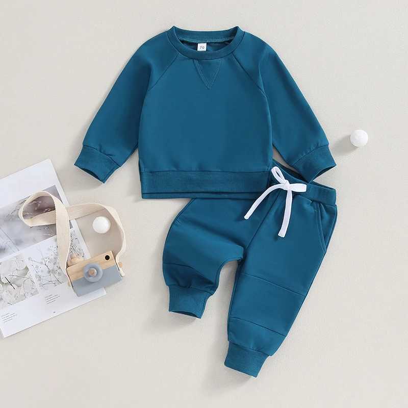Clothing Sets Toddler Baby Boys Fall Outfits Long Sleeve Split Hem Sweatshirt Tops Pocket Pants Kid Clothes Sets