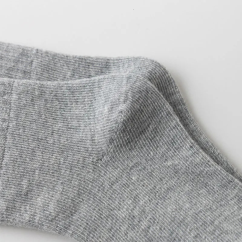 5 Pairs/Lot 3-15 Years Socks Spring Autumn Kids Boys and Girls Solid White Sport Socks Double Stripe Cotton Student Teen Socks 240715