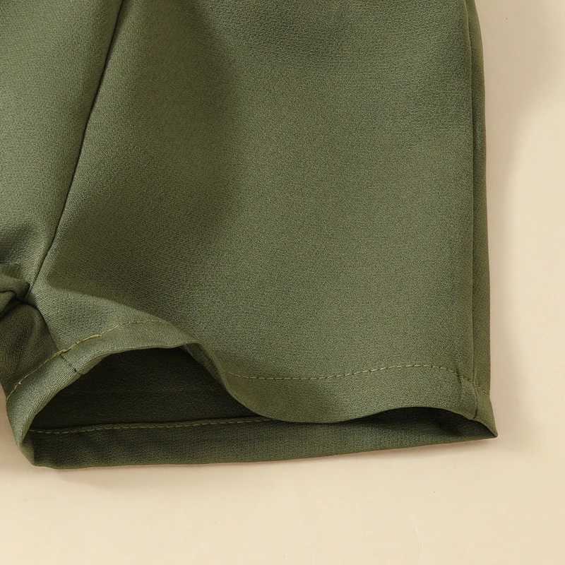 Clothing Sets 2024-05-05 Lioraitiin Baby Boys Summer Outfits Duck Print Button Short Sleeves T-Shirt and Elastic Shorts Set for 2 Piece Set