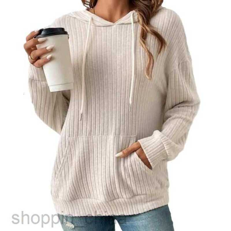 Women Hoodies Sweatshirts Autumn/Winter New Women's Knitted Shirt TEMU Hooded Pit Bar Kangaroo Pocket Hoodie Woman jogging suit