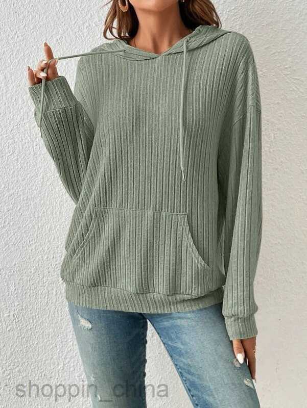 Women Hoodies Sweatshirts Autumn/Winter New Women's Knitted Shirt TEMU Hooded Pit Bar Kangaroo Pocket Hoodie Woman jogging suit