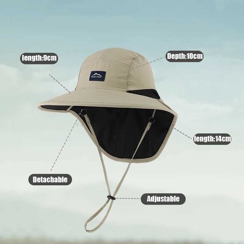 3-8 Yeas Kids UPF 50+ Sun Protection Hats Sun Hat for Baby Boy Girl Child Breathable Wide Brim UV Protection Cap Sunscreen hatXJ240715