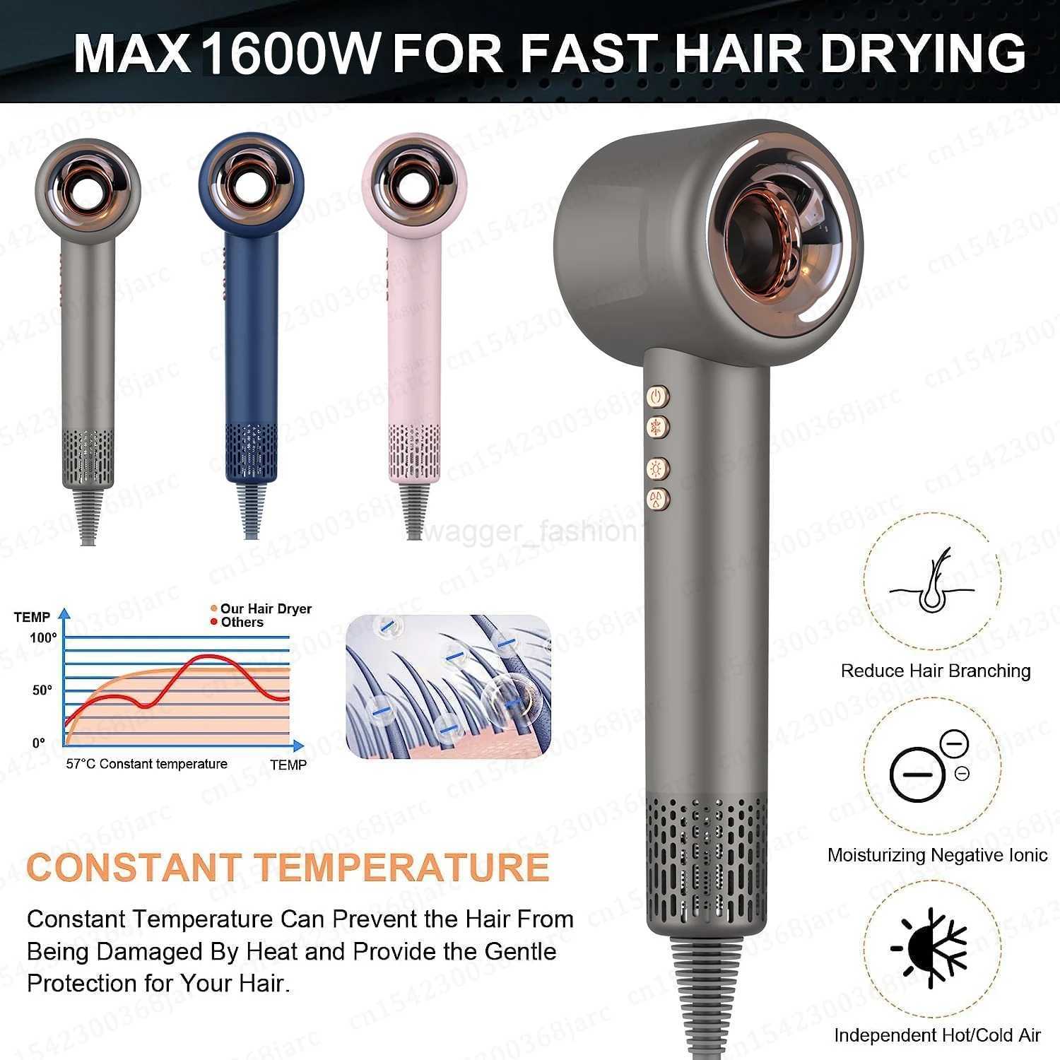 Super Hair Dryer 220V Leafless Hair dryer Personal Hair Care Styling Negative Ion Tool Constant Anion Electric Hair DryersB240715