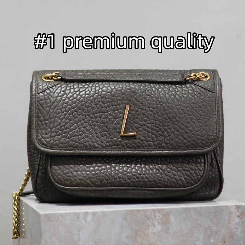 High Quality Fashion Designer Bags Real Leather Messenger Bag Chain Shoulder Crossbody Classic Flap