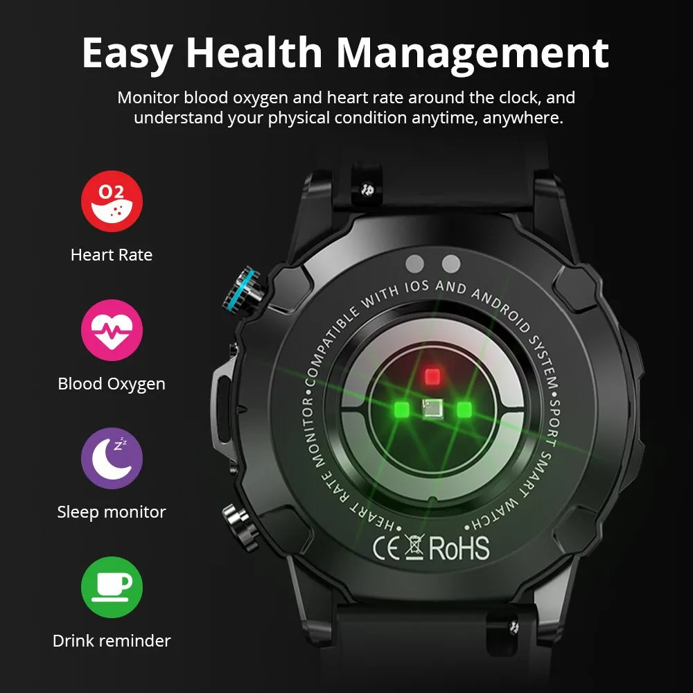 COLMI M42 Smartwatch 1.43 AMOLED Display 100 Sports Modes Voice Calling Smart Watch Men Women Military Grade Toughness Watch 240711