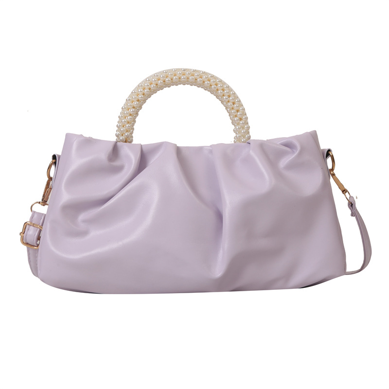 2025 Designer Handheld 3 Cloud Pearl for Women 2024 New Fashionable Korean Small Square Versatile Shoulder Crossbody Bag