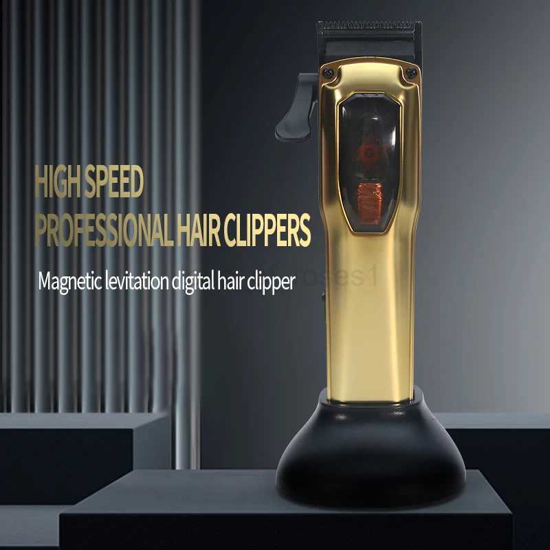 Electric Hair Clippers Magnetic Levitation Motor High-speed Rechargeable Cordless Hair Trimmer Beard Hair Cutting Machine EdgeM240715