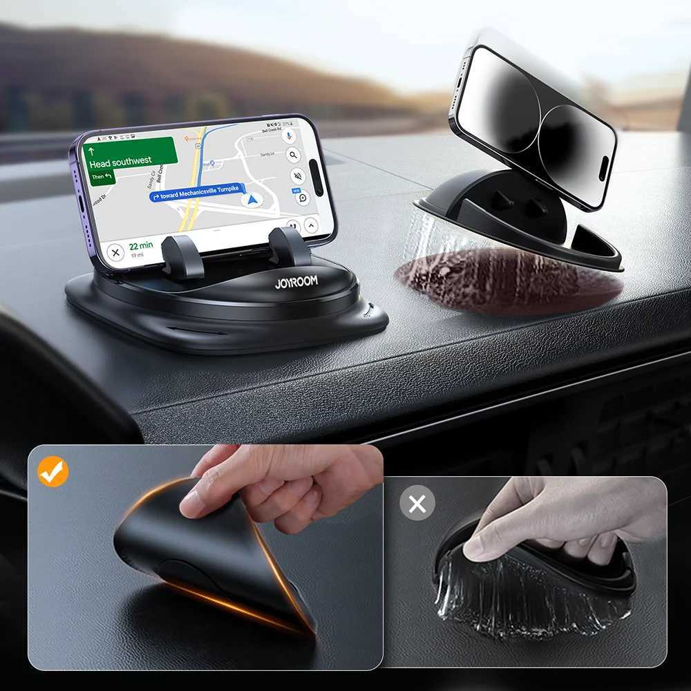 Car Holder New Universal Car Phone Holder Upgraded Reusable Silicone Phone Mount for Car Dash Anti-Slip Pad Mat Phone Holder R240715