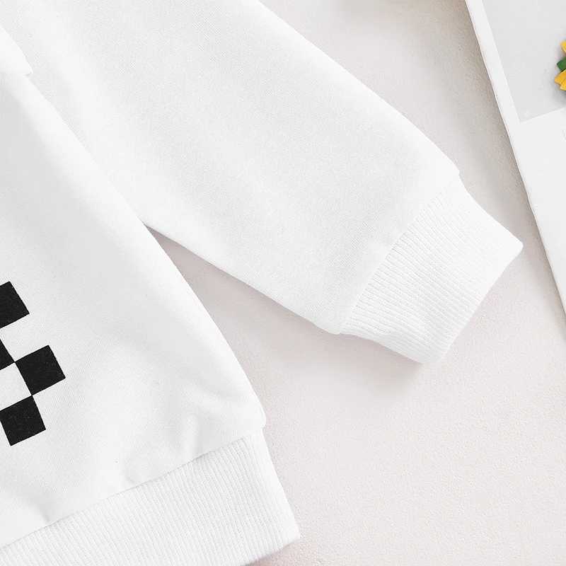 Clothing Sets 2023-06-18 Lioraitiin 0-3Years Toddler Boys 2Pcs Track Suit Letter Print Long Sleeve Sweatshirt and Elastic Pants