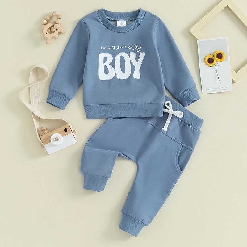 Clothing Sets 2023-09-19 Lioraitiin 0-3Y Newborn Baby Boy Outfit Bro Long Sleeve Sweatshirts Jogger Set Infant Boys Fall Winter 2PCS Clothes