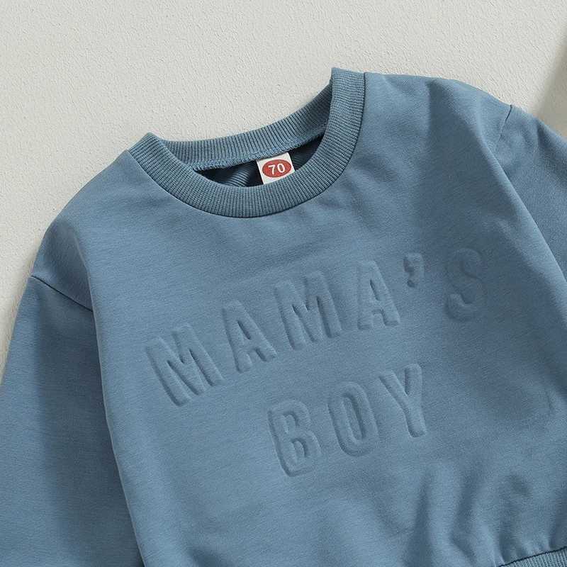 Clothing Sets Newborn Baby Boy 2 Piece Autumn Outfits Letter Print Long Sleeve Sweatshirt and Elastic Pants for Toddler Fall Tracksuit