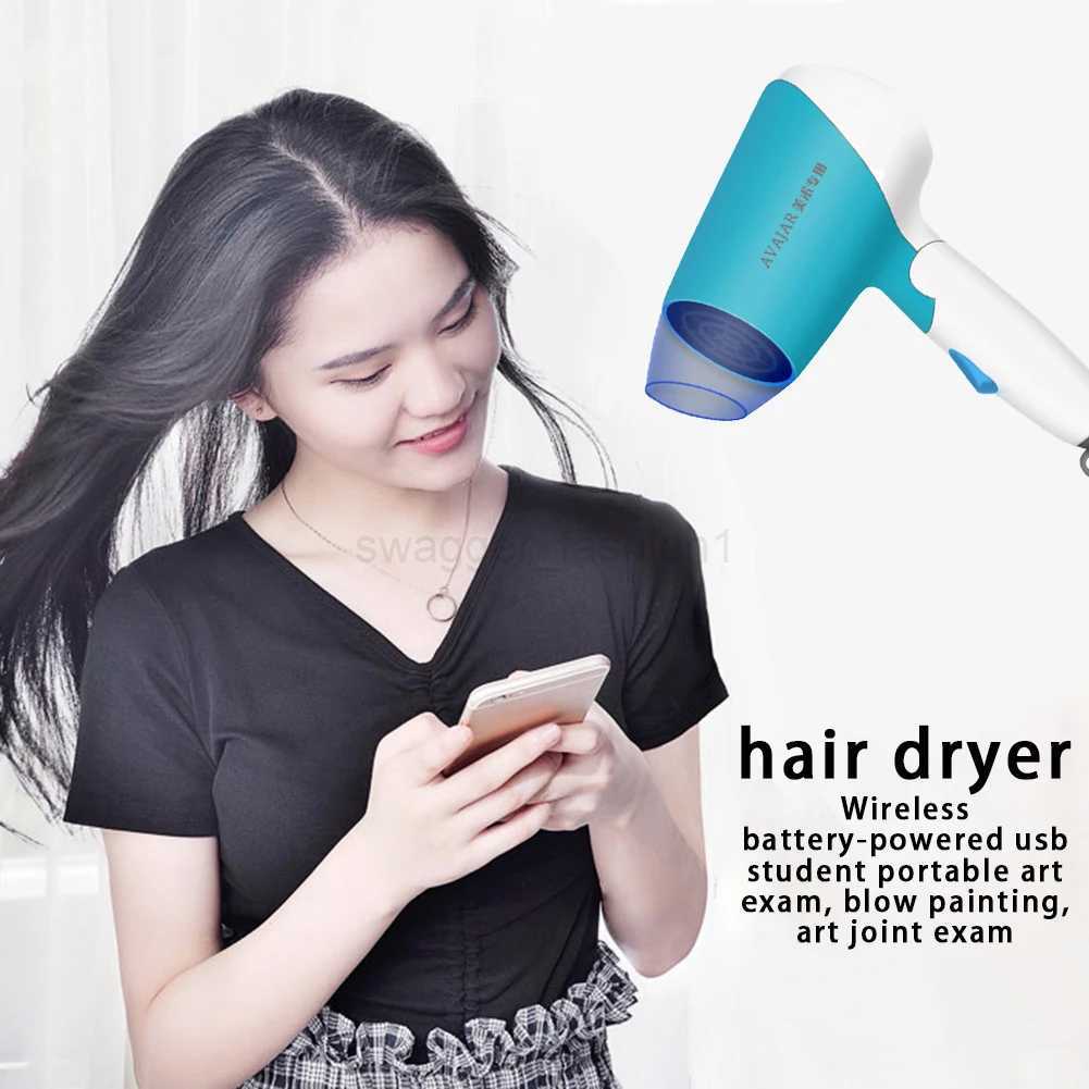 Strong Power Barber Salon Styling Tools Professional Hair Strong Wind Salon Dryer Electric Blower Wireless USB Hair DryerB240715