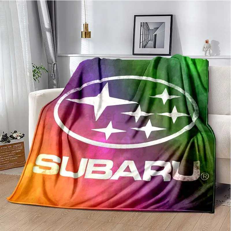 Car Super Run S-Subaru Bedroom Decoration Blanket Car Air Conditioning Blanket Sofa Soft and Warm Cover Blanket CustomizationB270715 - view 5