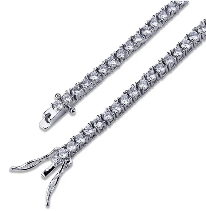 designer moissanite bracelets dia women rise gold sier tenis bracelet iced out jewelry for men party christmas love gift 3mm 4mm 5mm