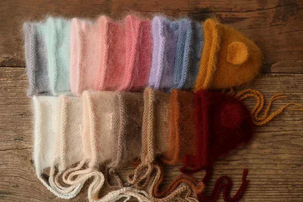 Newborn Wool Hat Newborn Photography Props Knit Baby Girl Boy Hat Baby Photography Props AceessriesXJ240715
