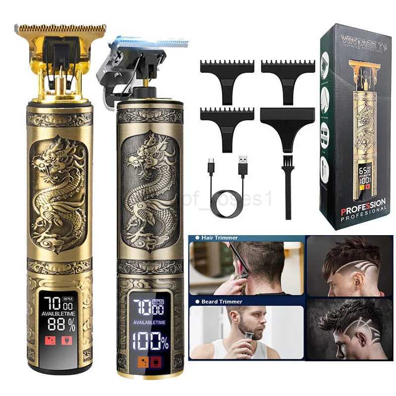 Free Shipping Digital Display Waterproof Cutting Grooming Kit Barber Mens Hair Trimmer Clipper Shaver Cutter Cutting MachineM240715