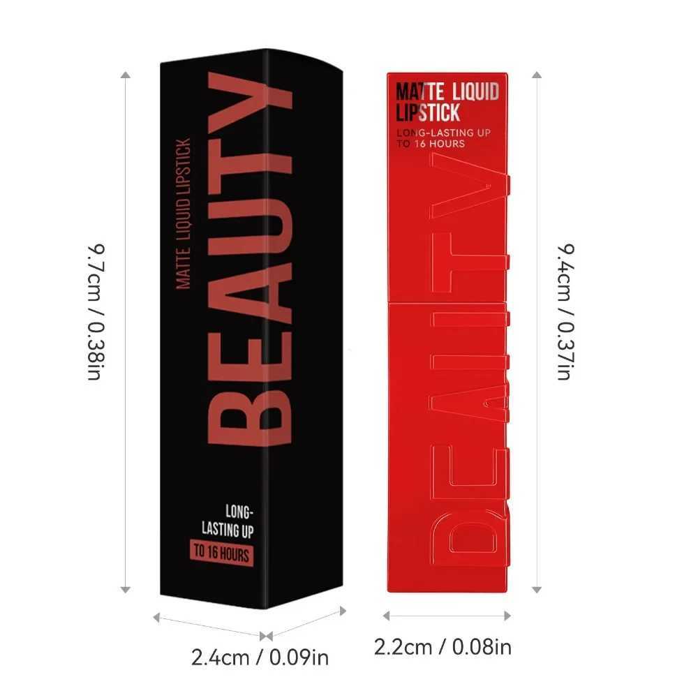 Cheap Matte Ink Liquid Lipstick Non-stick Cup Long Lasting Velvet Nude Lip Gloss Waterproof Lips Tint Waterproof Korean Make Up zxx240715