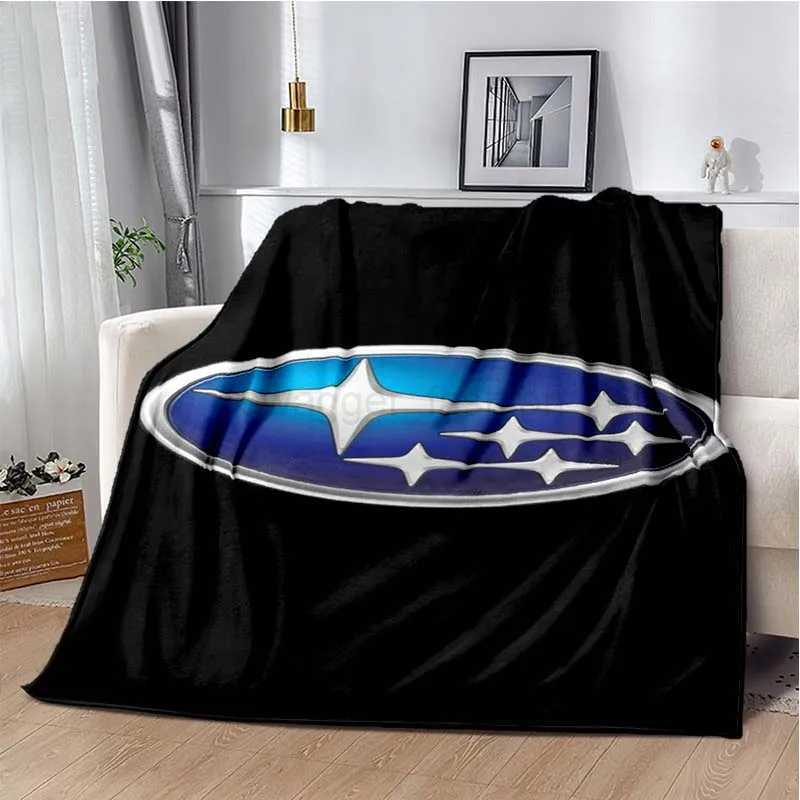 Car Super Run S-Subaru Bedroom Decoration Blanket Car Air Conditioning Blanket Sofa Soft and Warm Cover Blanket CustomizationB270715 - view 6