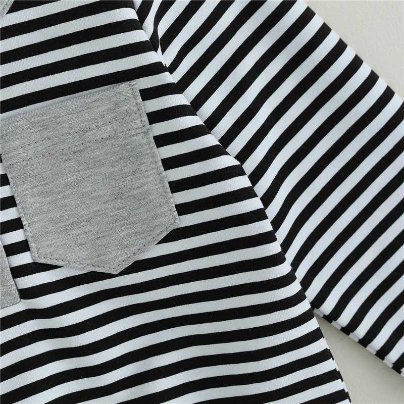 Clothing Sets Autumn Clothes Set Striped Long Sleeve Sweatshirt Casual Sports 2PCS Toddler Boys Clothing Suits Cotton Tops+Sweatpants