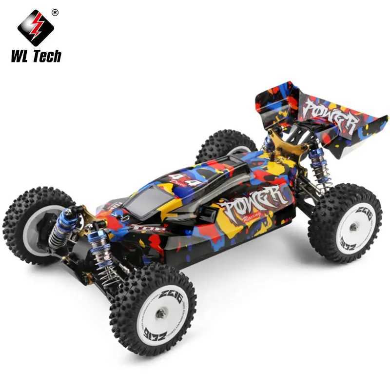 Free shipping WLtoys WL 124007 V8 1 12 4WD 75KM/H RTR RC Racing Car One Hand Remote Control Brushless Off-Road Drift Toys Adults Boy Kids Gift