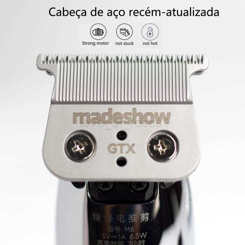 Madeshow m6 Professional Barber Hair Trimmer for MenHair Clipper For Man Hair Cutting Machine Finishing Cutter 7000rpmM240715
