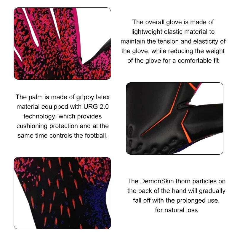 Professional Football Gloves Goalkeeper Latex Thickened Protection Adults Child Sports Goalie Soccer 240712