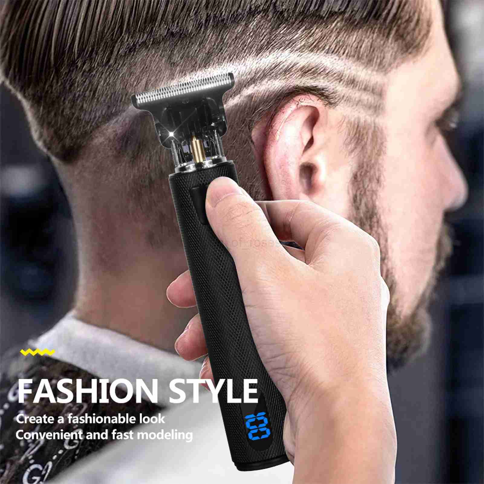 HIENA T9 Hair Trimmers vintage hair cutting machine clipper professional barber machines anti slip texture Cordless Beard ShaverM240715